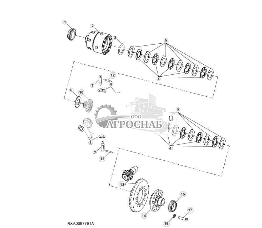 Дифференциал, для тяжелого режима работы 